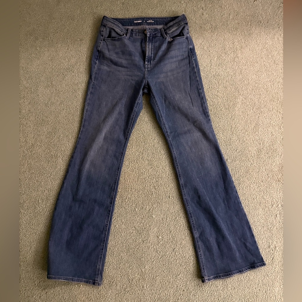 Old Navy Dark Blue Flare Jeans